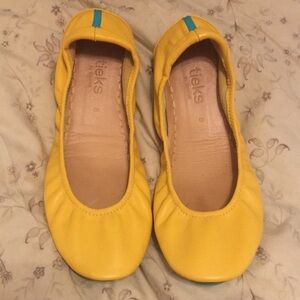 Tieks Mustard Yellow Foldable Ballet Flats